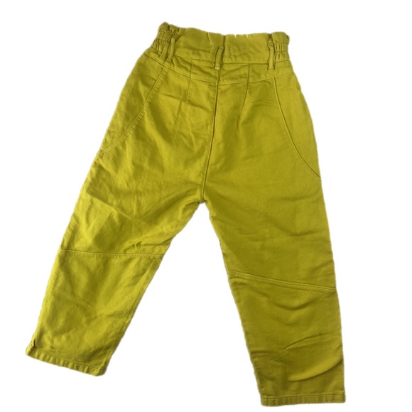 Urban Outfitters Pants - Urban Outfitters Yellow High-Waist Cotton Capris